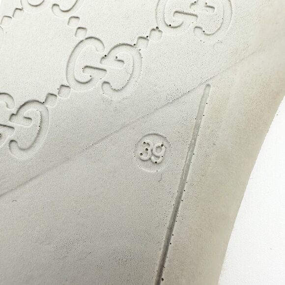 GUCCI Brown Suede Shearling Ace Sneakers Size 39 US 8.5 High Top Web Stripe Fur - Picture 10 of 11